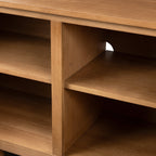 Buffet marron moderne en bois avec rangement pour salle à manger ou entrée