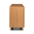 Buffet marron moderne en bois avec rangement pour salle à manger ou entrée