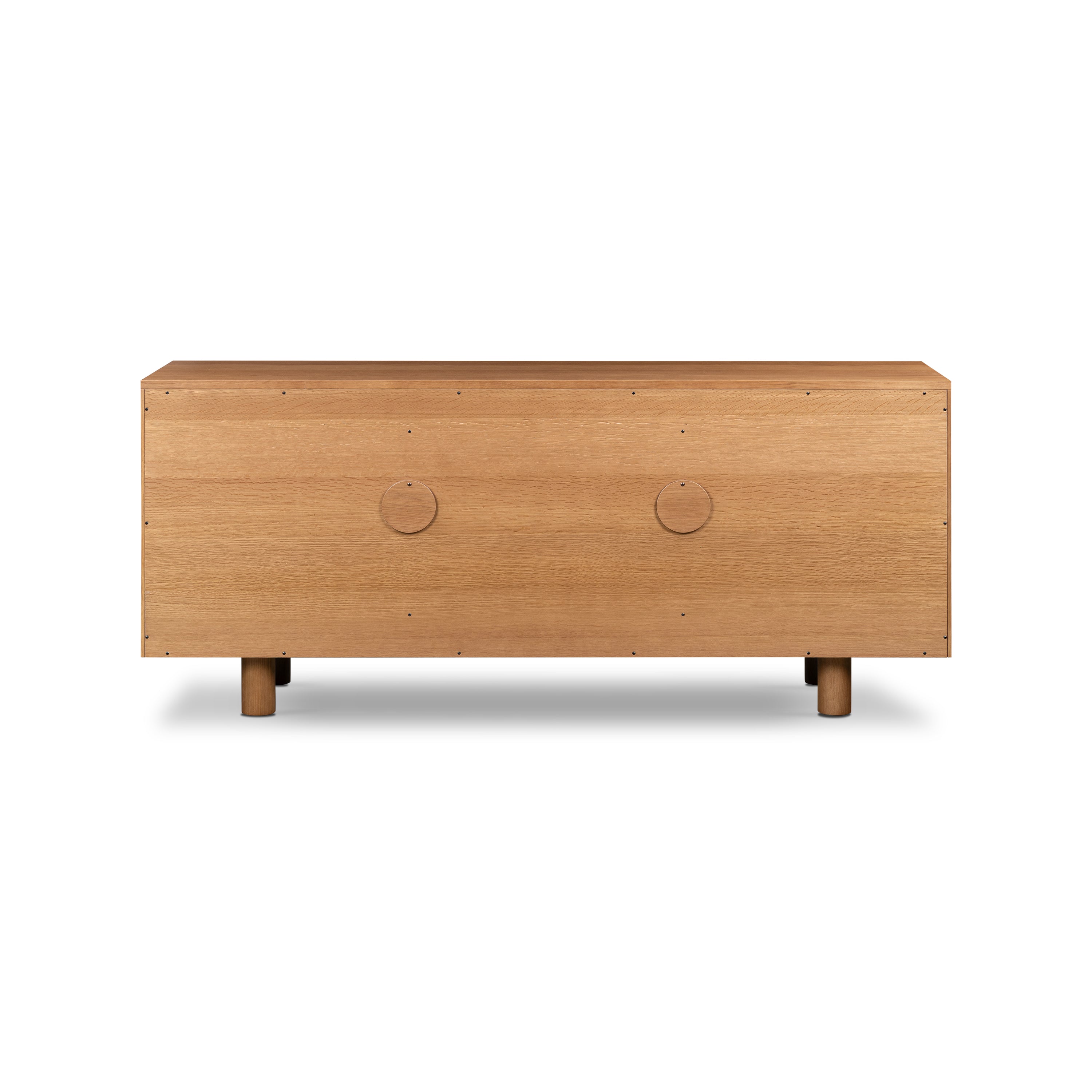 Modern Timber Brown Sideboard with Storage for Dining Room or Entryway