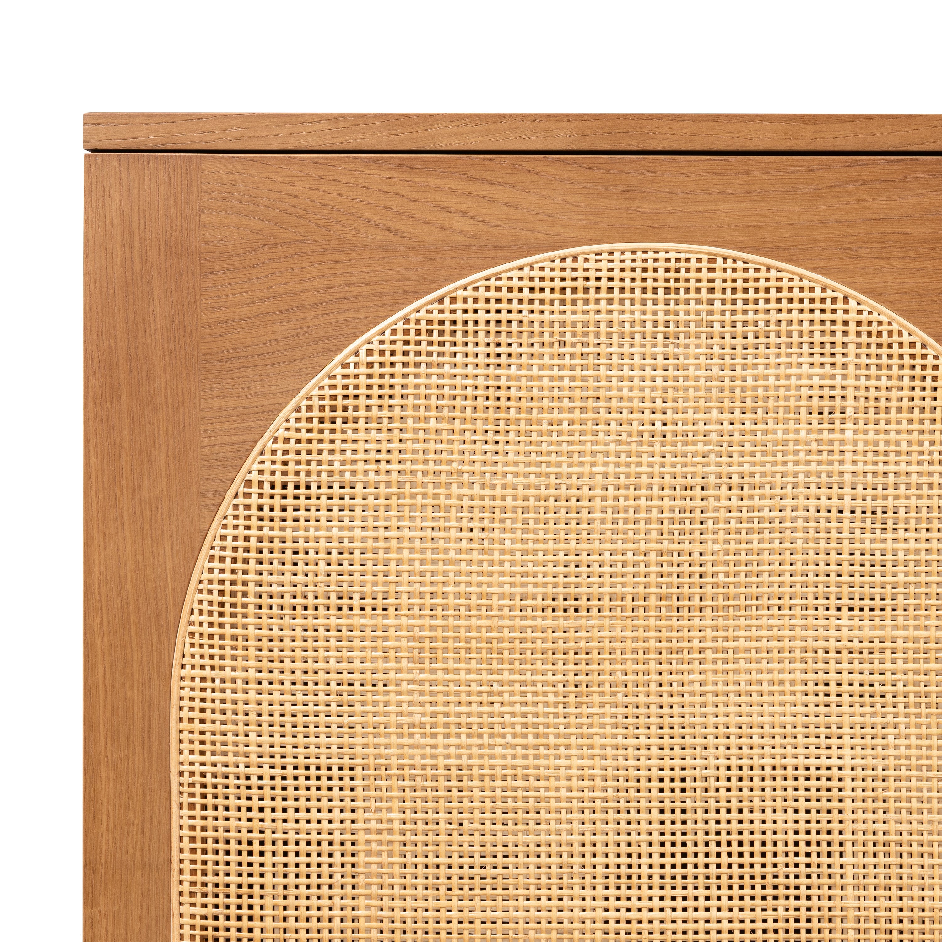 Modern Timber Brown Sideboard with Storage for Dining Room or Entryway