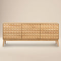 Mid-Century Modern Oak Oak Wood Sideboard for Dining Room or Entryway