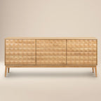 Buffet en chêne style Mid-Century Modern pour salle à manger ou entrée
