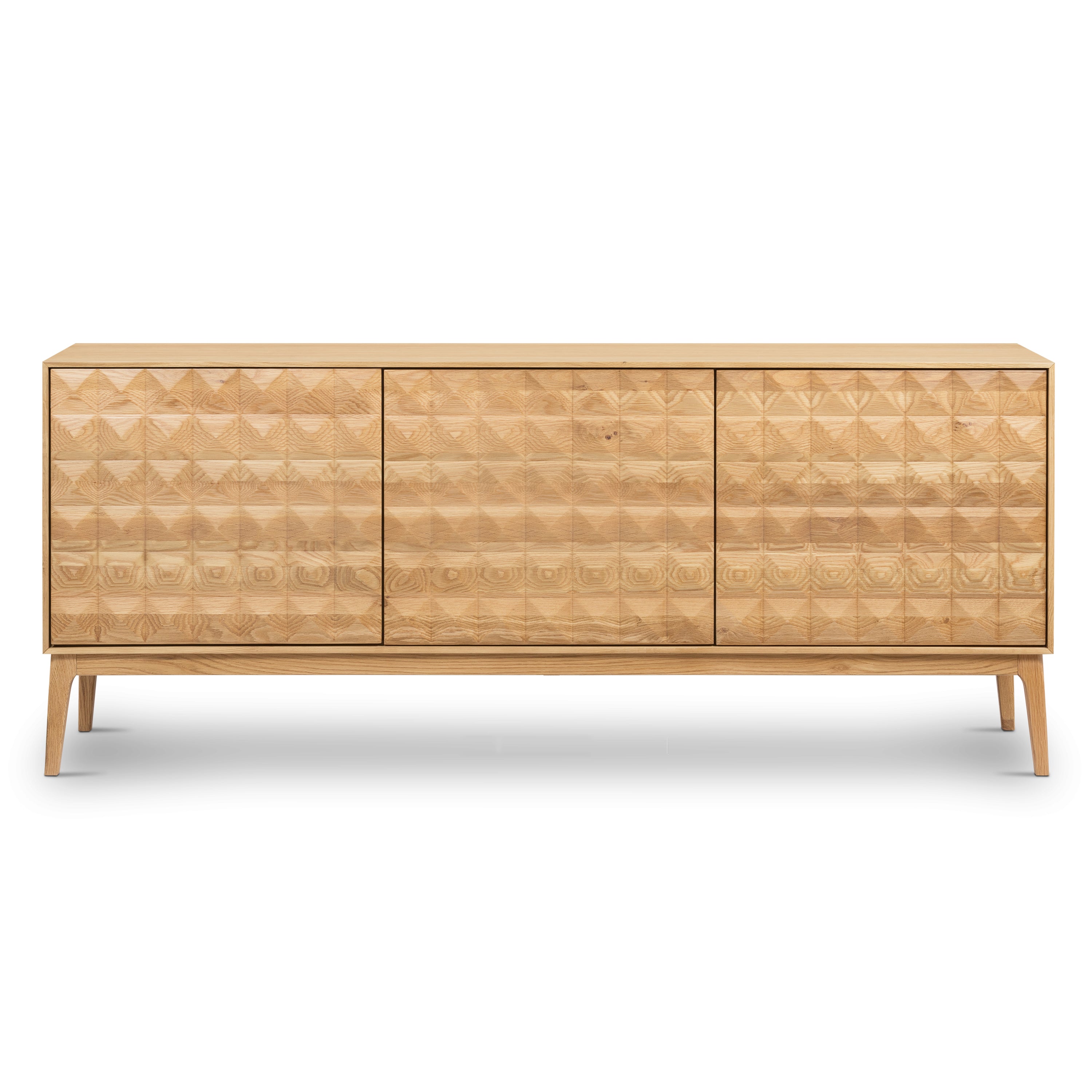 Mid-Century Modern Oak Oak Wood Sideboard for Dining Room or Entryway