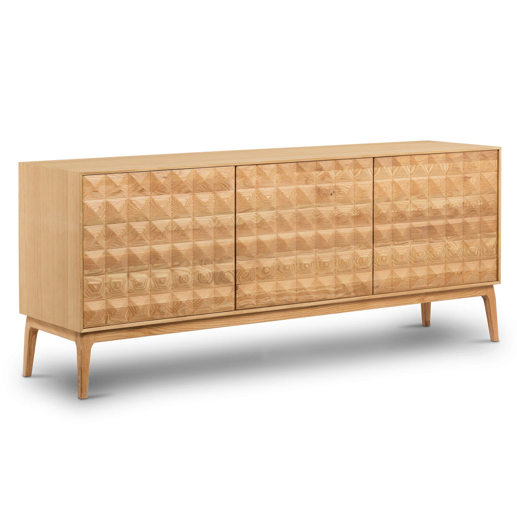 Mid-Century Modern Oak Oak Wood Sideboard for Dining Room or Entryway