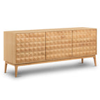 Buffet en chêne style Mid-Century Modern pour salle à manger ou entrée