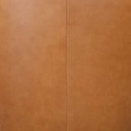 Fauteuil pivotant moderne en cuir tanné de couleur bourbon avec base pivotante