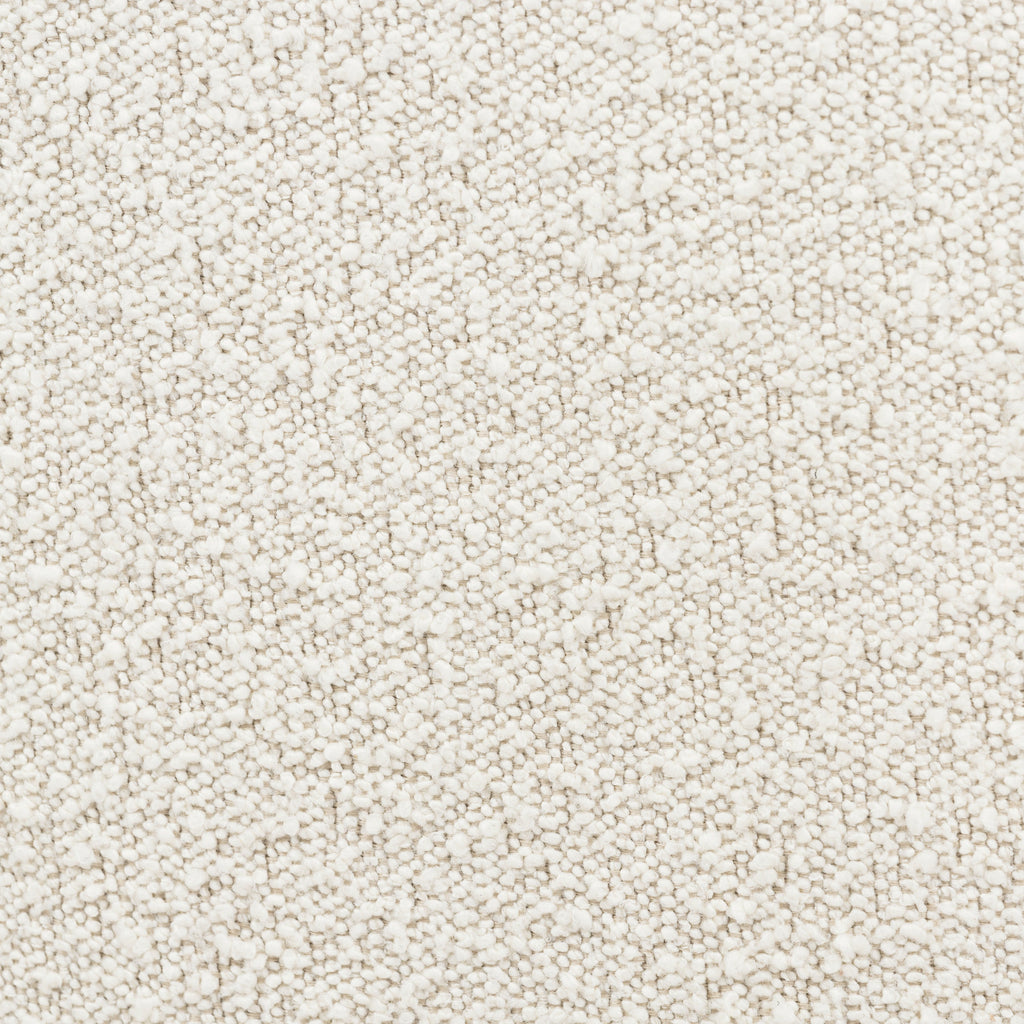 Modern Crema White Boucle Swivel Lounge Chair with Swivel Base