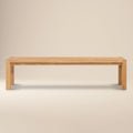 Modern Oak Oak Wood Bench for Dining Room