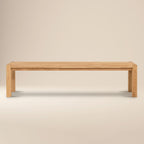 Banc de salle à manger moderne en chêne