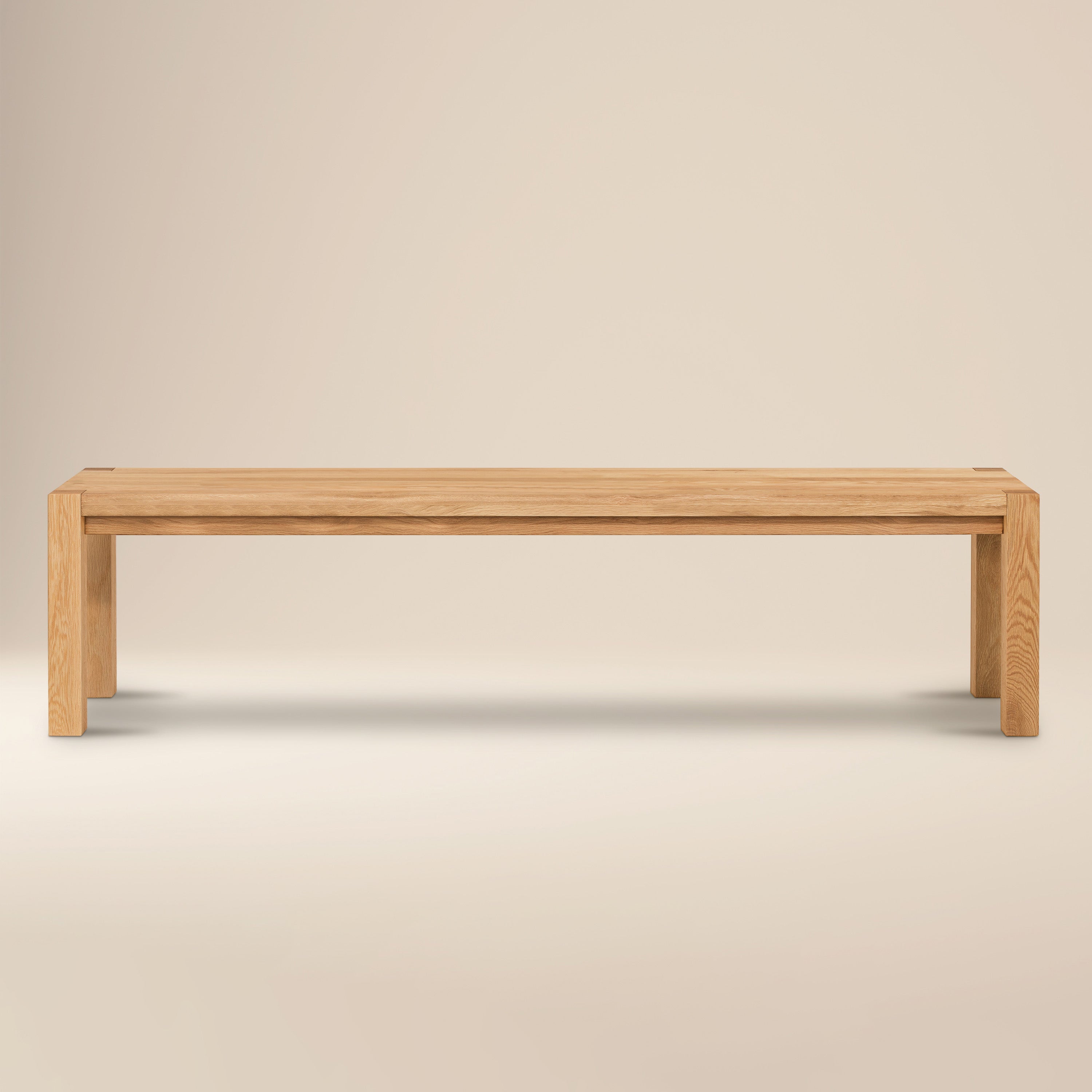 Modern Oak Oak Wood Bench for Dining Room