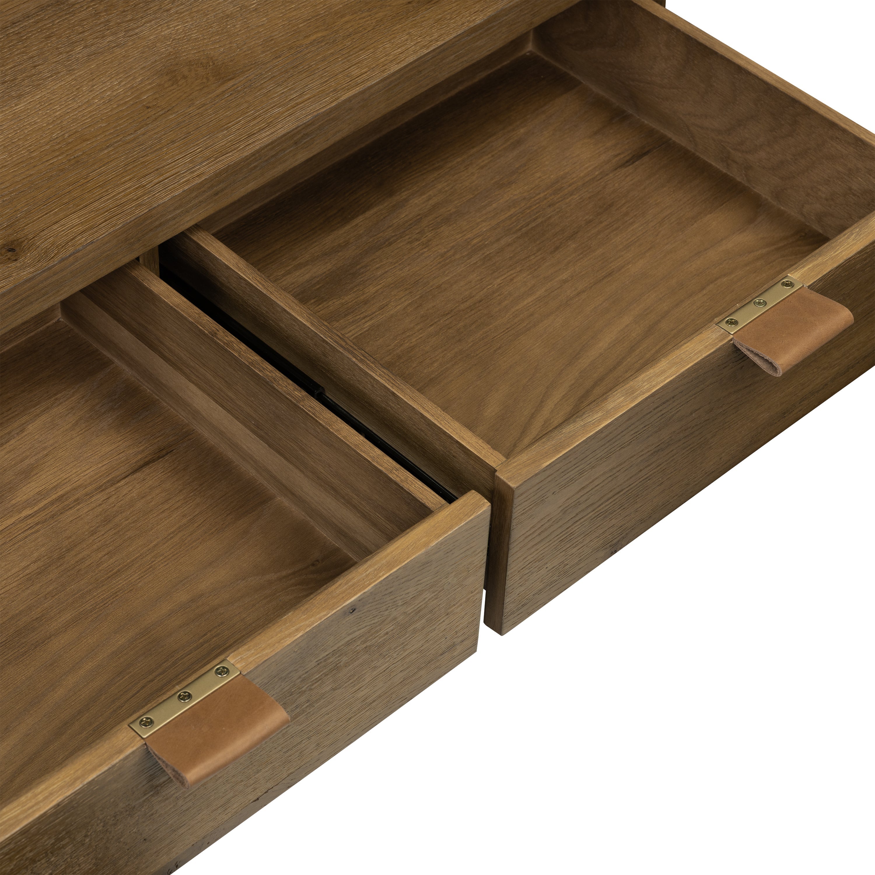 Modern Drift Oak Oak Wood Coffee Table for Living Room