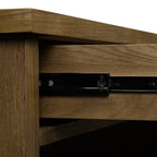 Table basse en bois de chêne Drift moderne pour salon