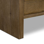 Table basse en bois de chêne Drift moderne pour salon