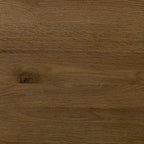 Table basse en bois de chêne Drift moderne pour salon