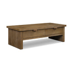 Table basse en bois de chêne Drift moderne pour salon