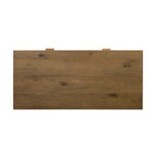 Table basse en bois de chêne Drift moderne pour salon