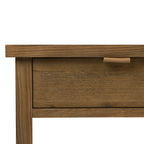 Table basse en bois de chêne Drift moderne pour salon