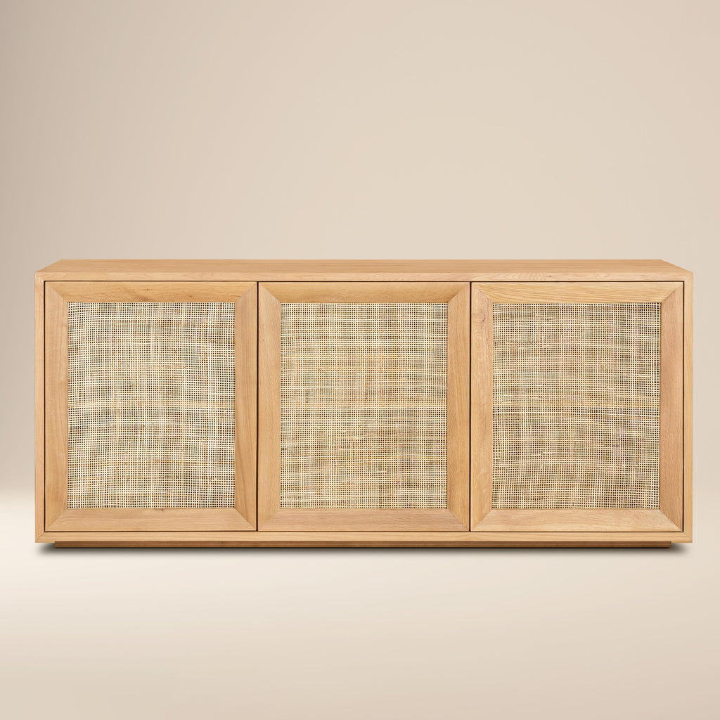 Modern Oak Oak Wood Sideboard for Dining Room or Entryway