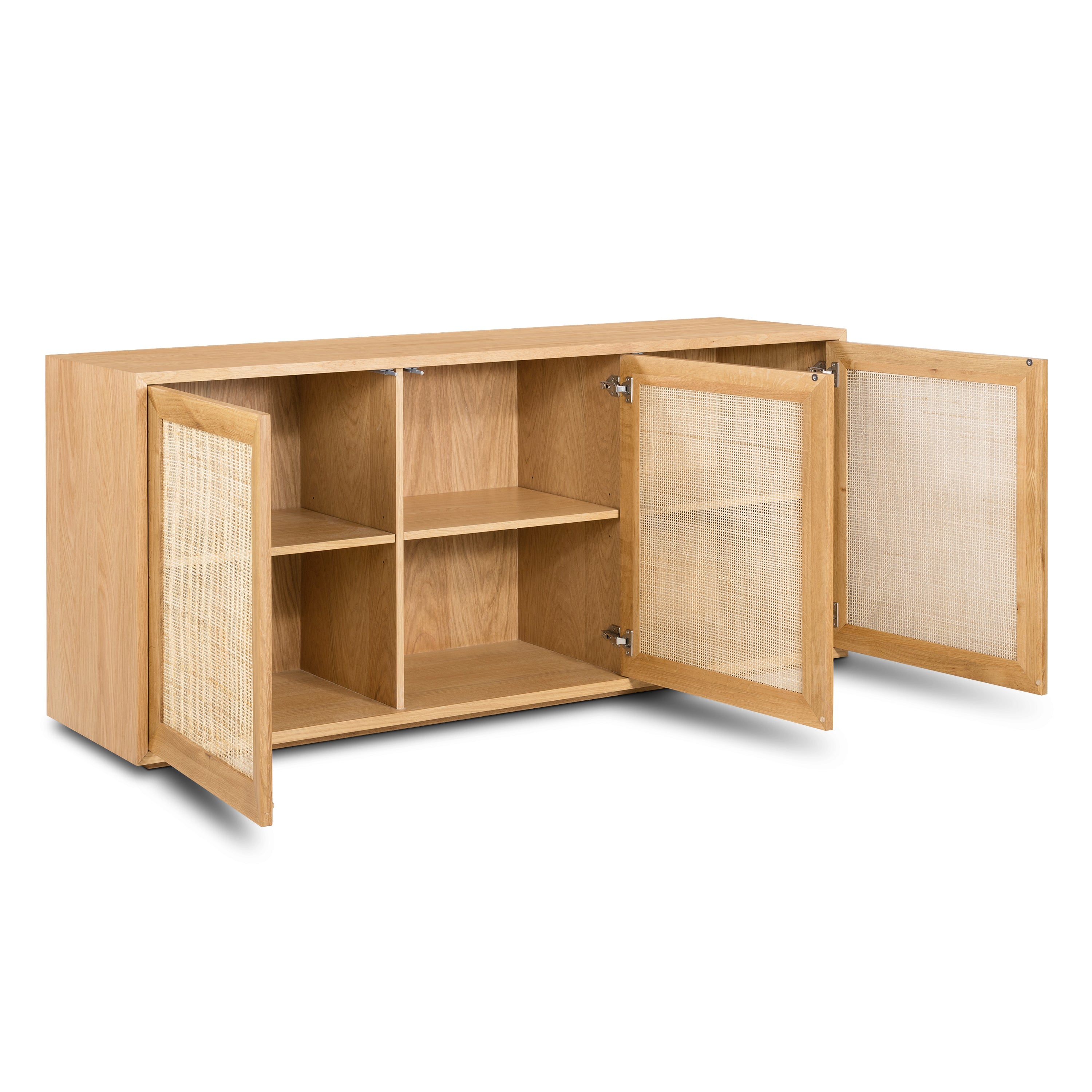 Modern Oak Oak Wood Sideboard for Dining Room or Entryway