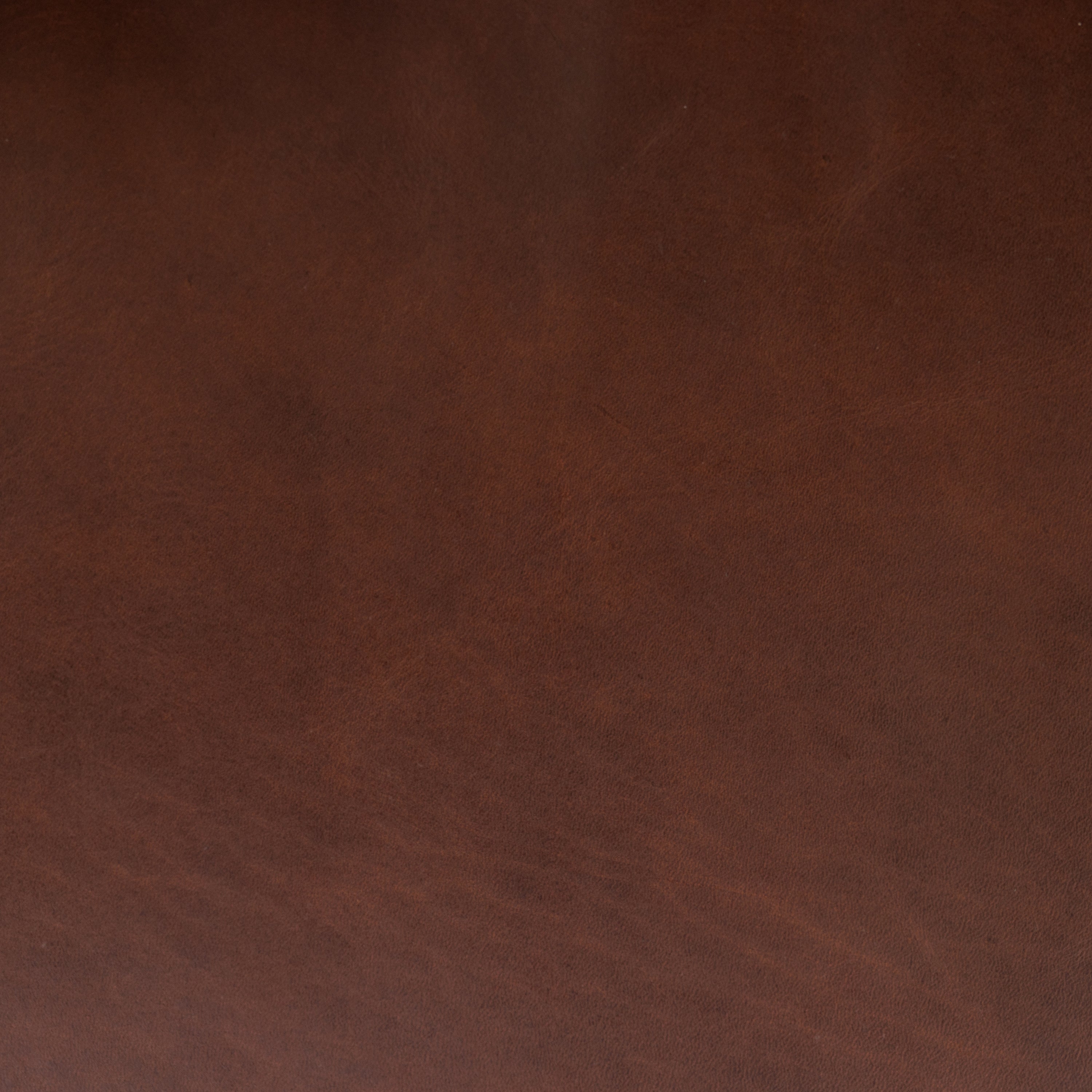 Modern Oscuro Brown Leather Lounge Chair with Solid Oak Frame