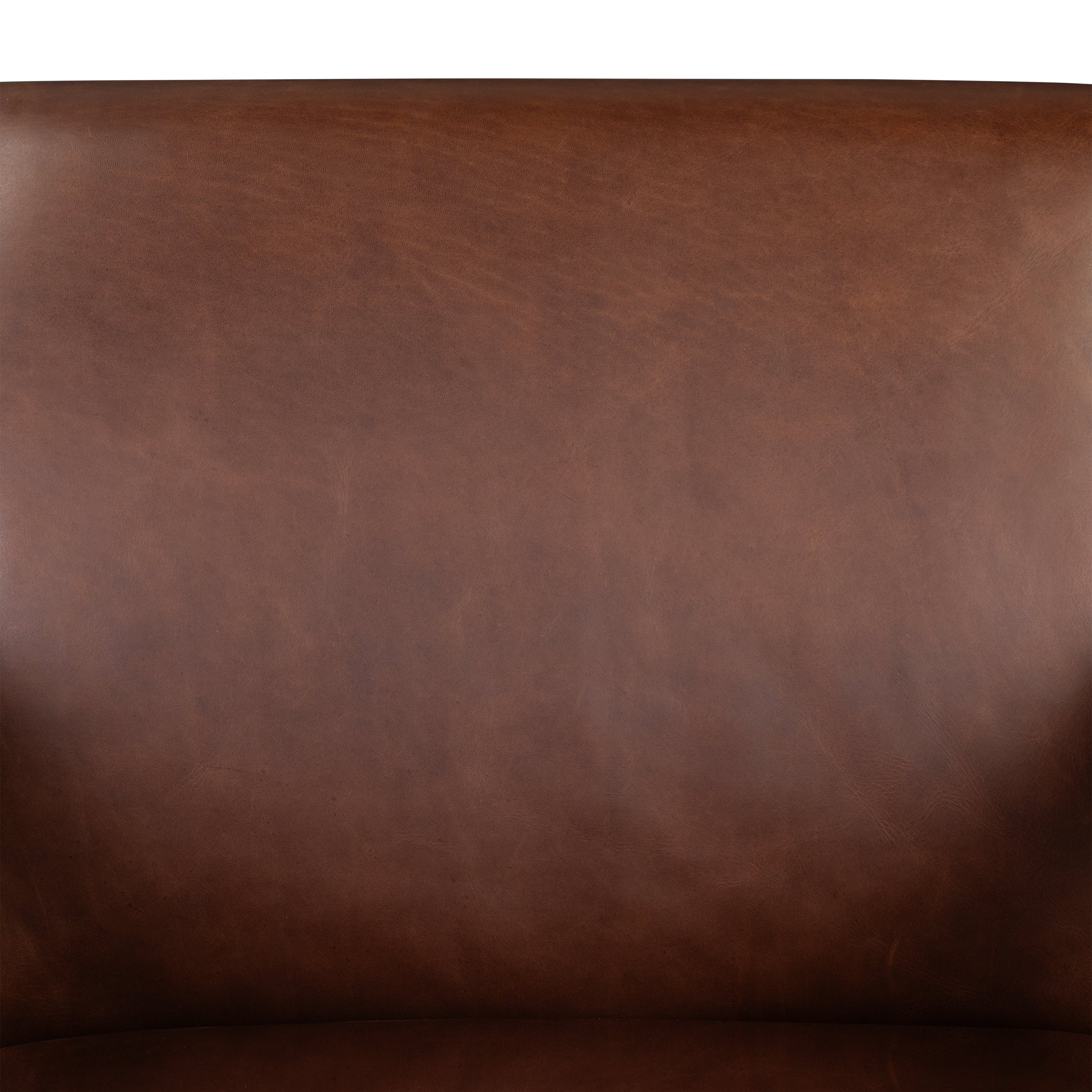 Modern Oscuro Brown Leather Lounge Chair with Solid Oak Frame