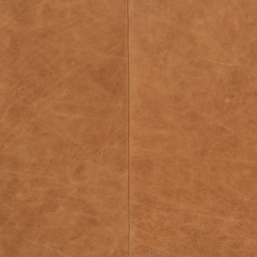 Modern Cognac Tan Leather Lounge Chair with Kiln-Dried Wood Frame