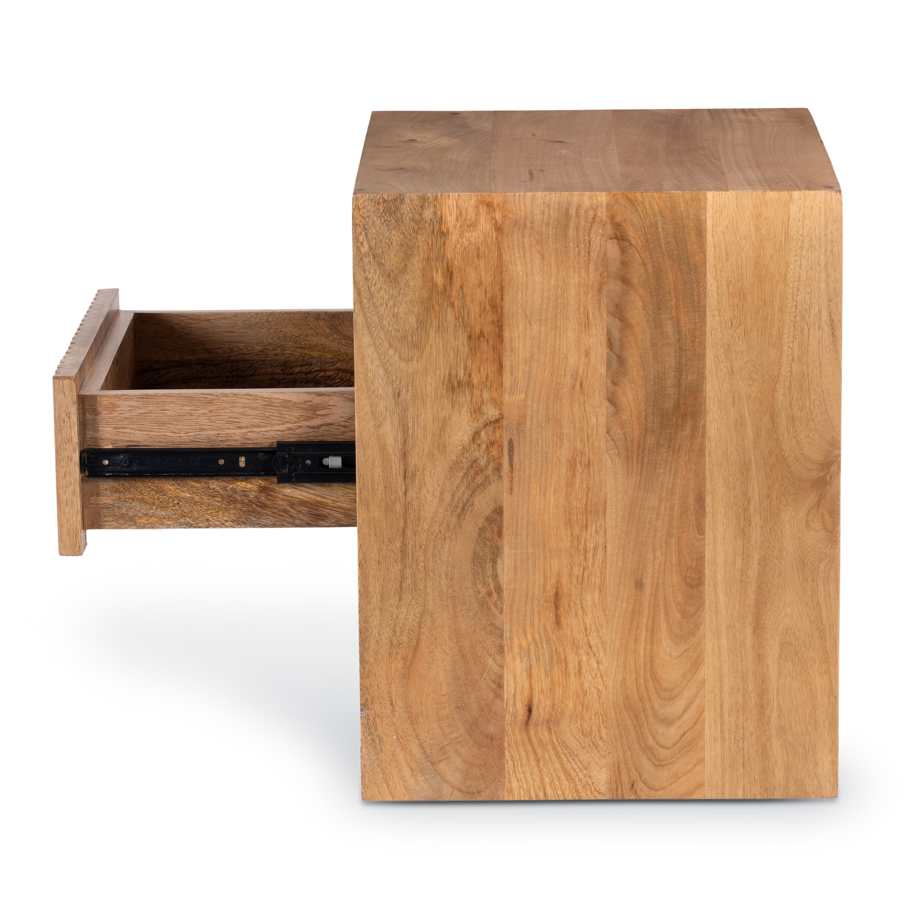 Modern Manuka Nightstand with Kiln-Dried Wood Frame for Bedroom
