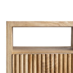 Table de chevet moderne Manuka avec cadre en bois séché au four pour chambre à coucher