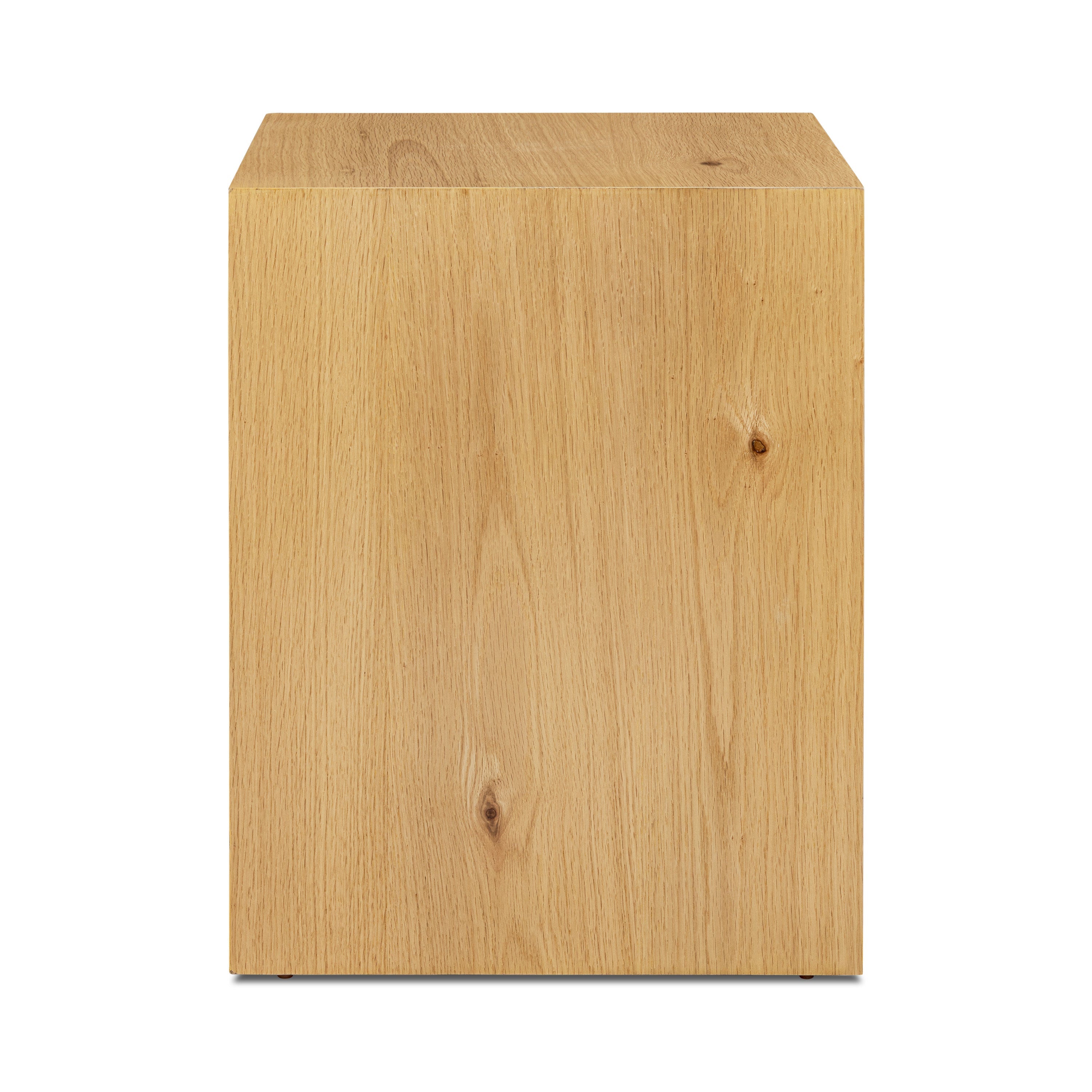 Modern Oak Oak Wood Nightstand with Solid Oak Frame for Bedroom
