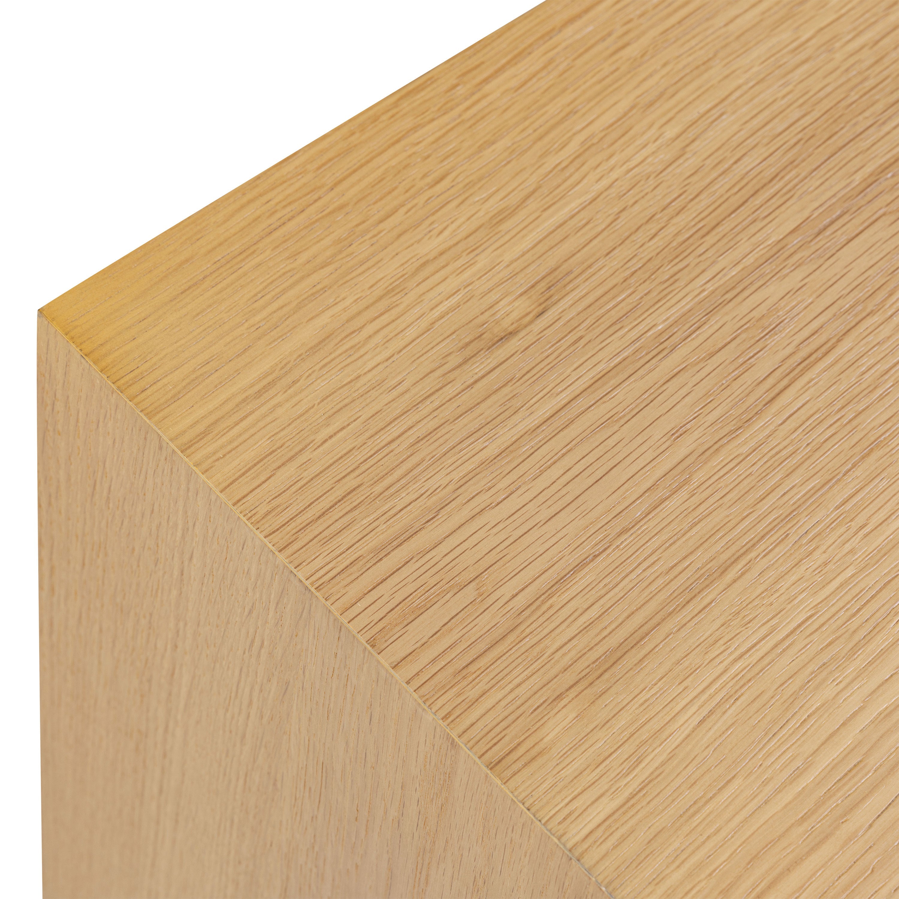 Modern Oak Oak Wood Nightstand with Solid Oak Frame for Bedroom