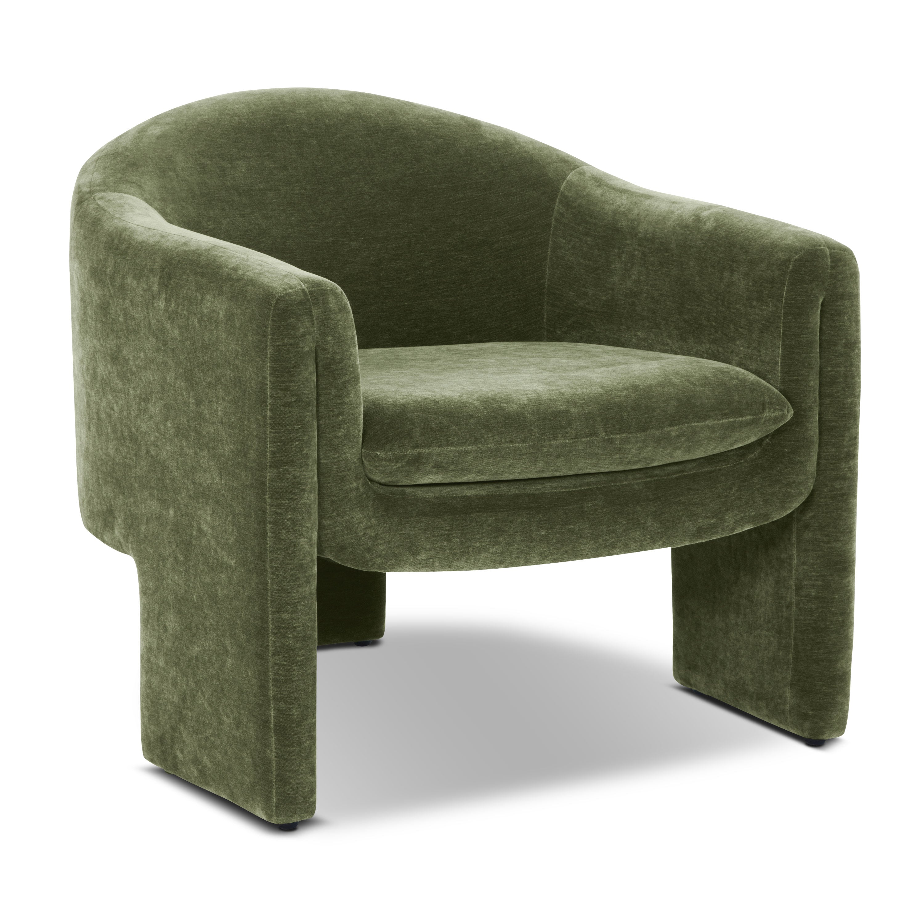 Modern Sagano Green Lounge Chair for Living Room