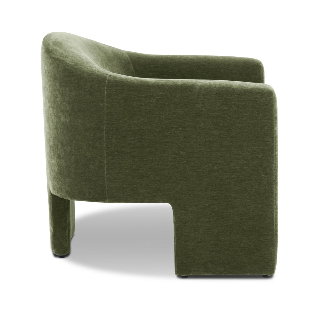 Modern Sagano Green Lounge Chair for Living Room