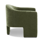 Fauteuil de salon moderne vert Sagano