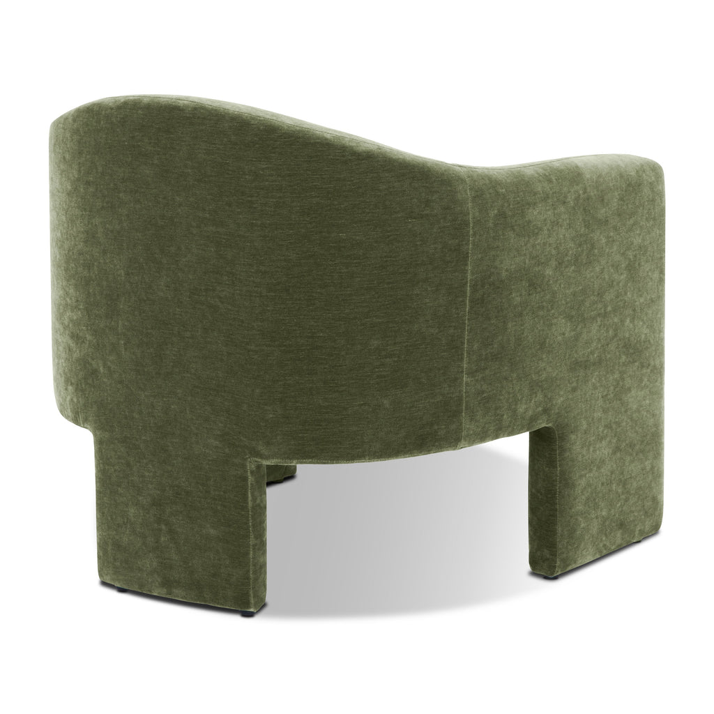 Modern Sagano Green Lounge Chair for Living Room