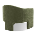 Fauteuil de salon moderne vert Sagano