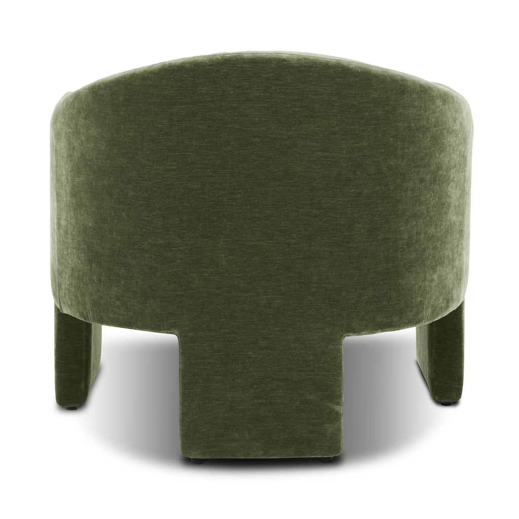 Modern Sagano Green Lounge Chair for Living Room