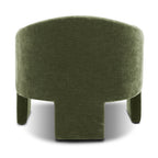 Fauteuil de salon moderne vert Sagano