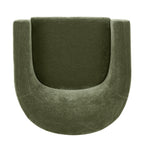 Fauteuil de salon moderne vert Sagano