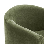 Fauteuil de salon moderne vert Sagano