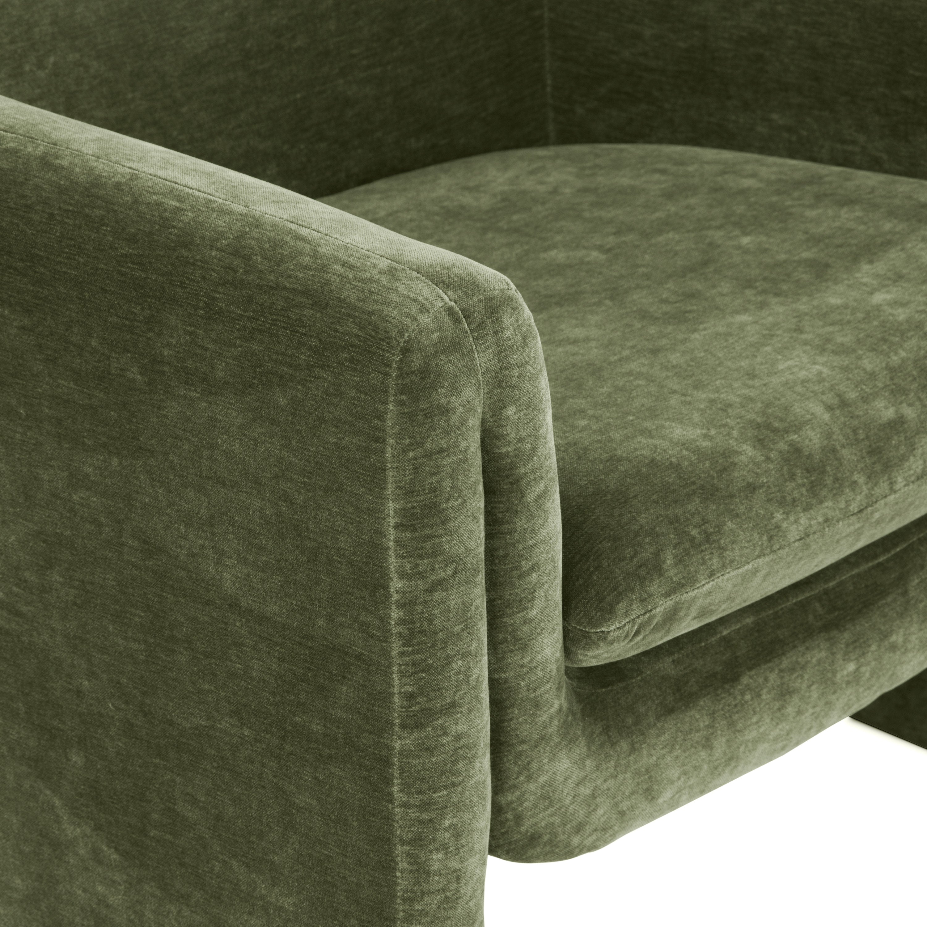 Modern Sagano Green Lounge Chair for Living Room
