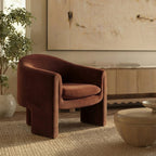 Chaise longue moderne Shadow Rust pour salon