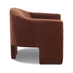 Chaise longue moderne Shadow Rust pour salon