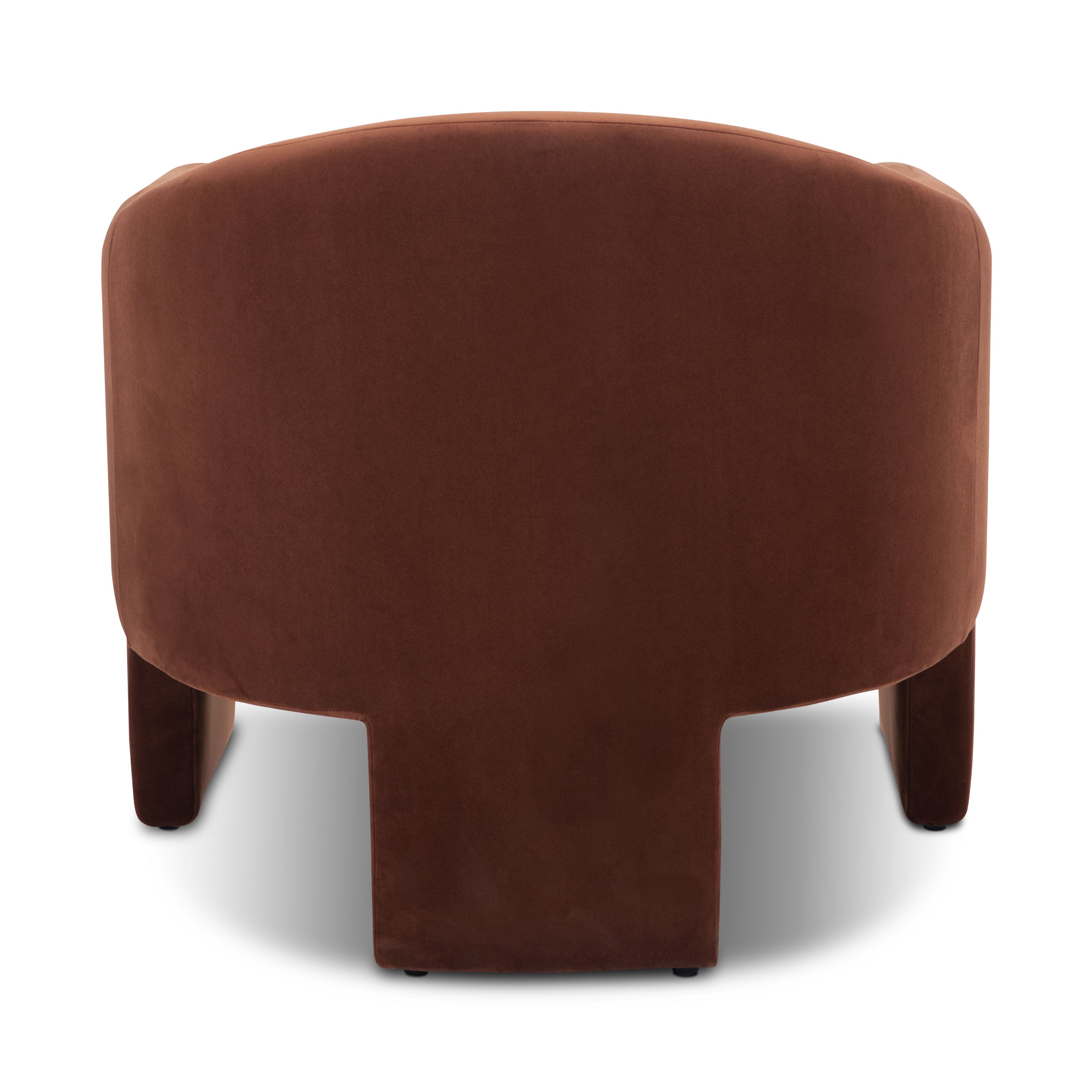 Modern Shadow Rust Lounge Chair for Living Room
