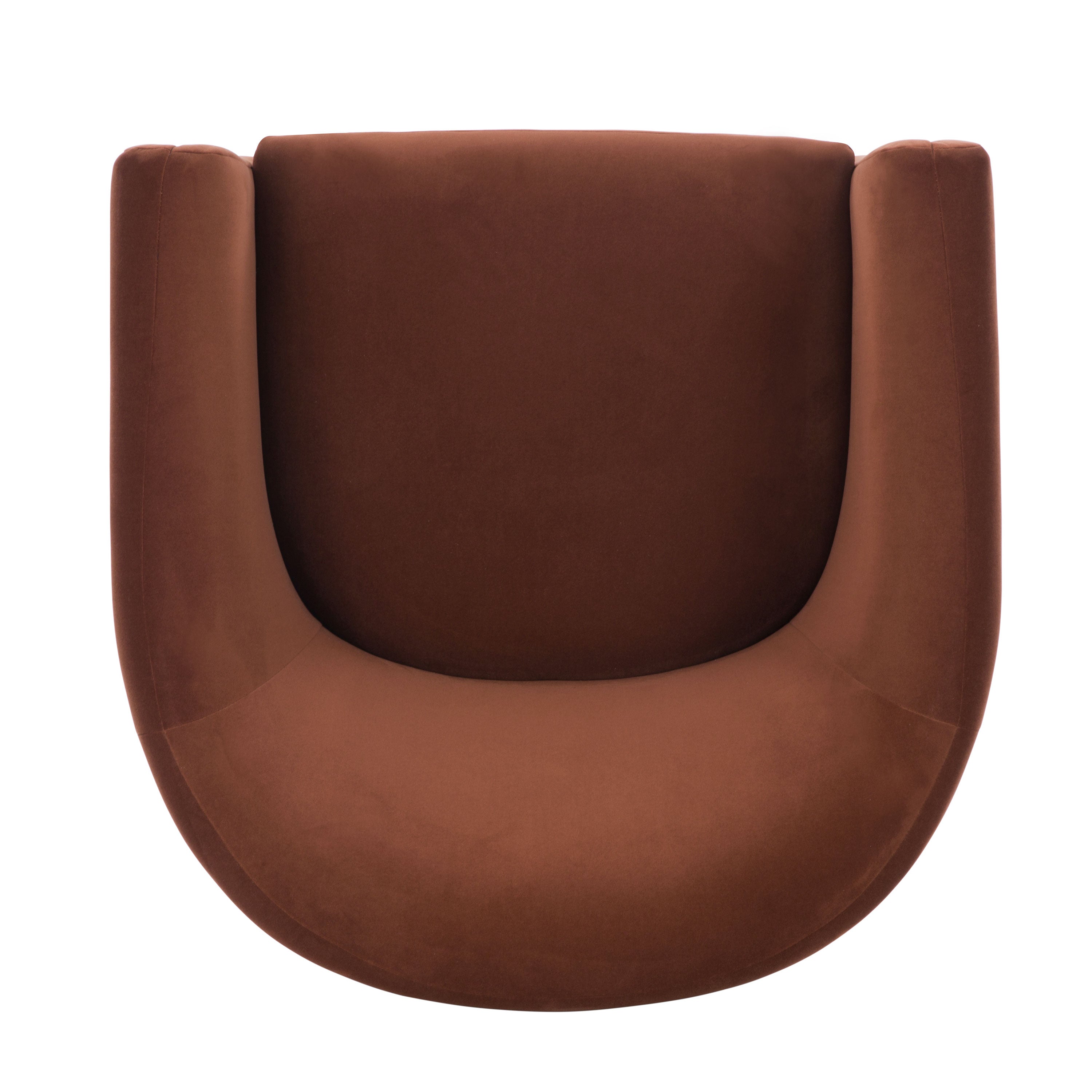 Modern Shadow Rust Lounge Chair for Living Room