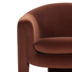 Chaise longue moderne Shadow Rust pour salon