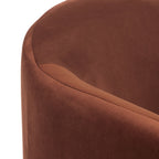 Chaise longue moderne Shadow Rust pour salon