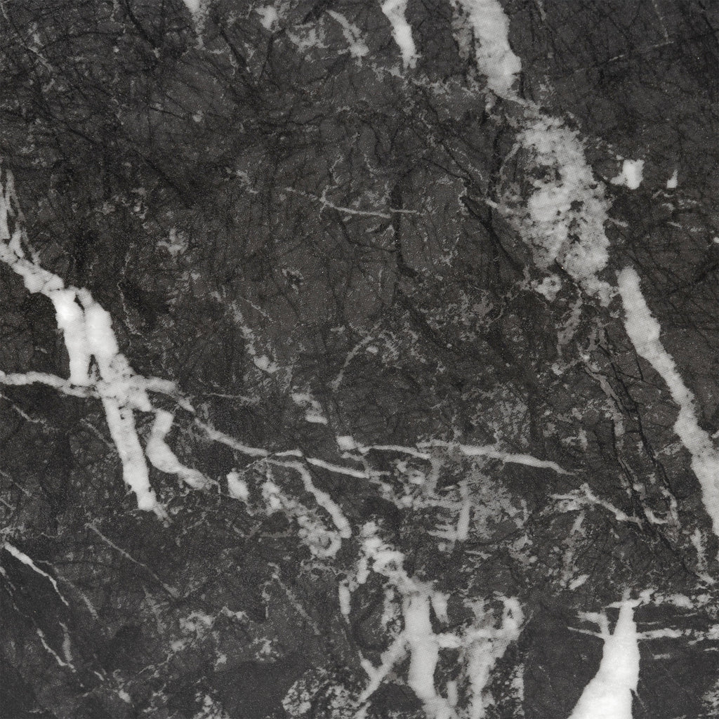 Modern Black Marble Marble End Table with Weather-Resistant Build