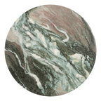 Table d'appoint moderne en marbre vert avec conception résistante aux intempéries