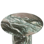 Table d'appoint moderne en marbre vert avec conception résistante aux intempéries