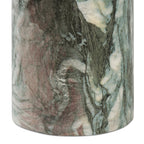 Table d'appoint moderne en marbre vert avec conception résistante aux intempéries